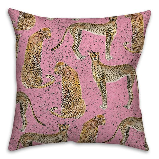 Cheetahs Indoor/Outdoor Throw Pillow